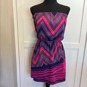 Express Express Strapless Dress in Pink Strapless Size XS